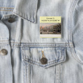 Chicago IL Kartenkoordinaten im Vintage-Stil Button (Beispiel)