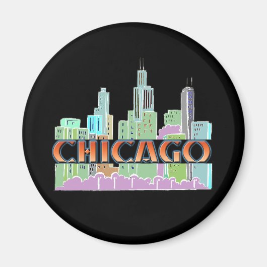 Chicago IL Magnet (Vorne)