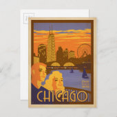 Chicago, IL - Marinepier Postkarte (Vorne/Hinten)