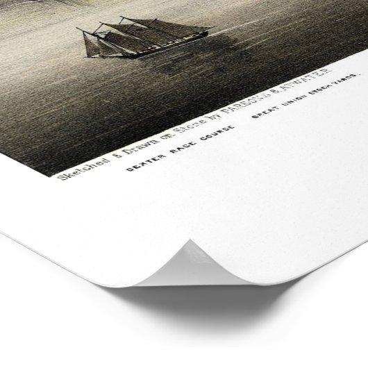 Chicago, IL Panoramic Map - 1874 Poster (Ecke)