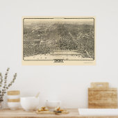 Chicago, IL Panoramic Map - 1916 Poster (Küche)