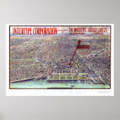 Chicago, IL Panoramic Map - 1916 Poster (Vorne)