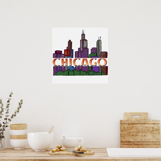 Chicago IL Poster (Küche)