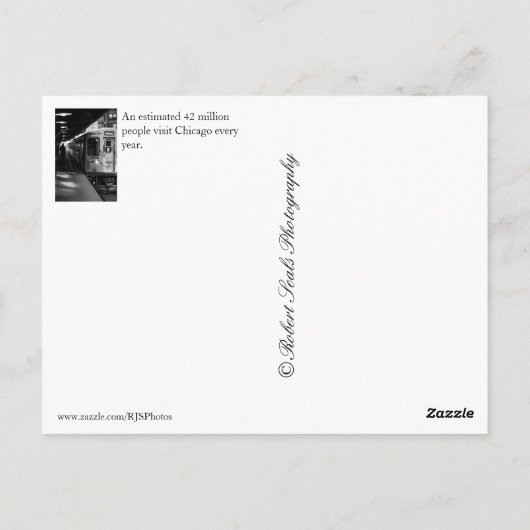 Chicago, IL Postkarte (Rückseite)