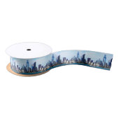 Chicago IL - Schooner gegen Chicago Skyline Satinband (Spule)