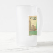 Chicago, IL - St. Patrick's Day Mattglas Bierglas (VorderseiteRechts)