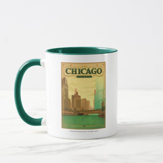 Chicago, IL - St. Patrick's Day Tasse (Links)