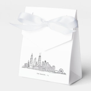 Chicago IL Stadtlandschaft Illustration Geschenkschachtel