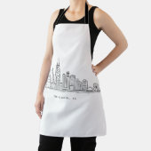 Chicago IL Stadtlandschaft Illustration Schürze (InSitu)