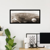 Chicago, IL Steel Mill Foto 1907 Poster (Heimbüro)