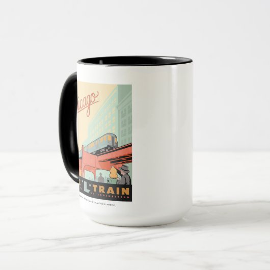 Chicago, IL - Zug "L" Tasse (Vorderseite Links)