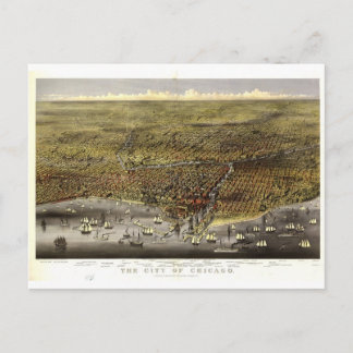Chicago Illinois, 1874 Postkarte