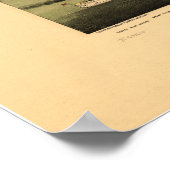 Chicago Illinois 1892 Antique Panoramabalkarte Poster (Ecke)