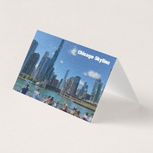 Chicago, Illinois Abstrakt Skyline (Vorderseite)