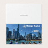 Chicago, Illinois Abstrakt Skyline (Außenseite Aufgefaltet)