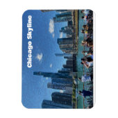 Chicago, Illinois Abstrakt Skyline Magnet (Vertikal)