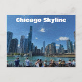 Chicago, Illinois Abstrakt Skyline Postkarte (Vorderseite)