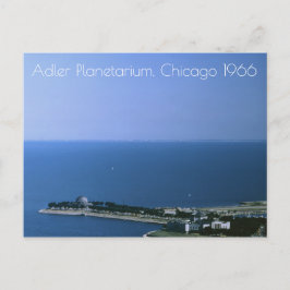 Chicago Illinois, Adler Planetarium Vintag 1966 Postkarte