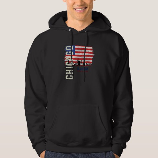Chicago Illinois Amerika Usa Hoodie (Vorderseite)