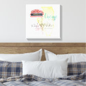 Chicago, Illinois | Aquarellbild Leinwanddruck (Insitu (Schlafzimmer))