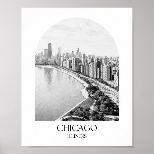 Chicago Illinois Arch Foto Print Poster (Vorne)