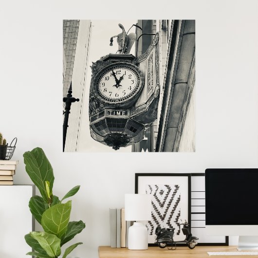 Chicago, Illinois Architekt, Uhr Poster (Heimbüro)