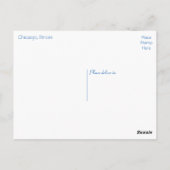 Chicago, Illinois at Night United Staaten Postkarte (Rückseite)