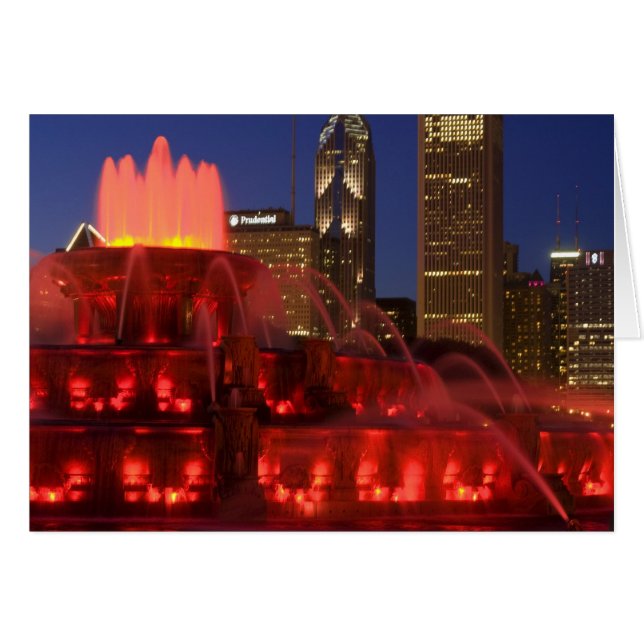 Chicago, Illinois, Buckingham Fountain (Vorderseite (Horizontal))