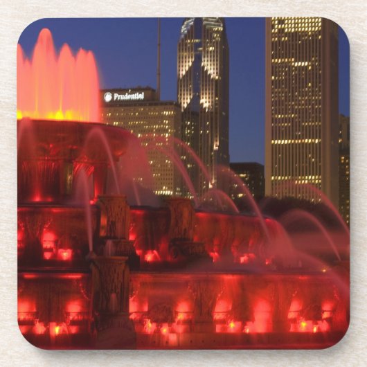 Chicago, Illinois, Buckingham Fountain Untersetzer (Vorderseite)