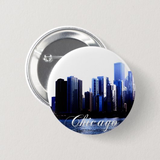 Chicago Illinois Button (Vorne & Hinten)