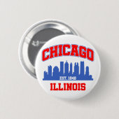 Chicago, Illinois Button (Vorne & Hinten)