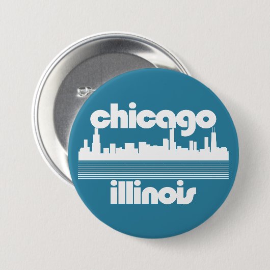Chicago, Illinois Button (Vorne & Hinten)