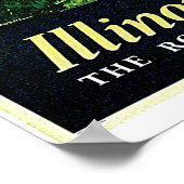 Chicago - Illinois Central Vintage Travel Poster (Ecke)