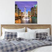 Chicago Illinois City Leinwanddruck (Insitu (Schlafzimmer))