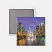 Chicago Illinois City Magnet (Vorderseite/Rückseite)