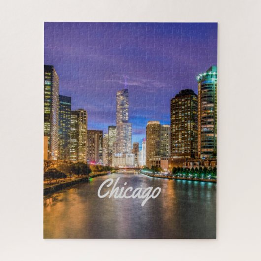 Chicago Illinois City Puzzle (Vertikal)