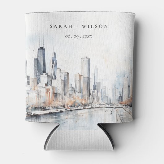 Chicago, Illinois City Scape Dosenkühler (Vorderseite)