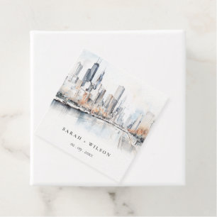 Chicago, Illinois City Scape Geschenkanhänger