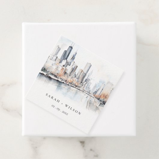 Chicago, Illinois City Scape Geschenkanhänger (Beispiel)