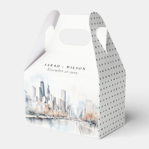 Chicago, Illinois City Scape Geschenkschachtel