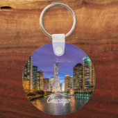 Chicago Illinois City Schlüsselanhänger (Vorderseite)