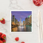 Chicago Illinois City Serviette (Beispiel)