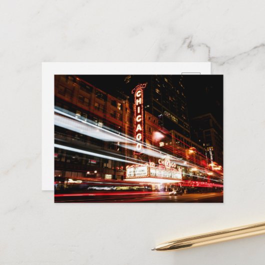 Chicago Illinois City Skyline Postcard Postkarte (Vorderseite/Rückseite Beispiel)