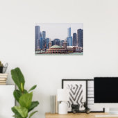 Chicago Illinois City Skyline Poster (Heimbüro)