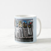 Chicago Illinois City Skyline Skyscrapers Foto Kaffeetasse (VorderseiteRechts)