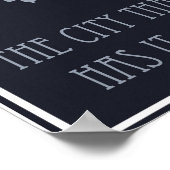 Chicago Illinois City Skyline Vintage Travel Poster (Ecke)