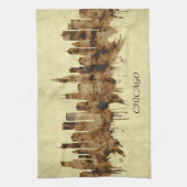 Chicago Illinois Cityscape Geschirrtuch (Vertikal)