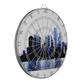 Chicago Illinois Dartscheibe (Vorderseite Links)