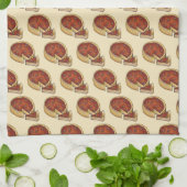 Chicago Illinois Deep Dish Pepperoni Pizza Pie Geschirrtuch (Gefaltet)