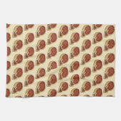 Chicago Illinois Deep Dish Pepperoni Pizza Pie Geschirrtuch (Horizontal)